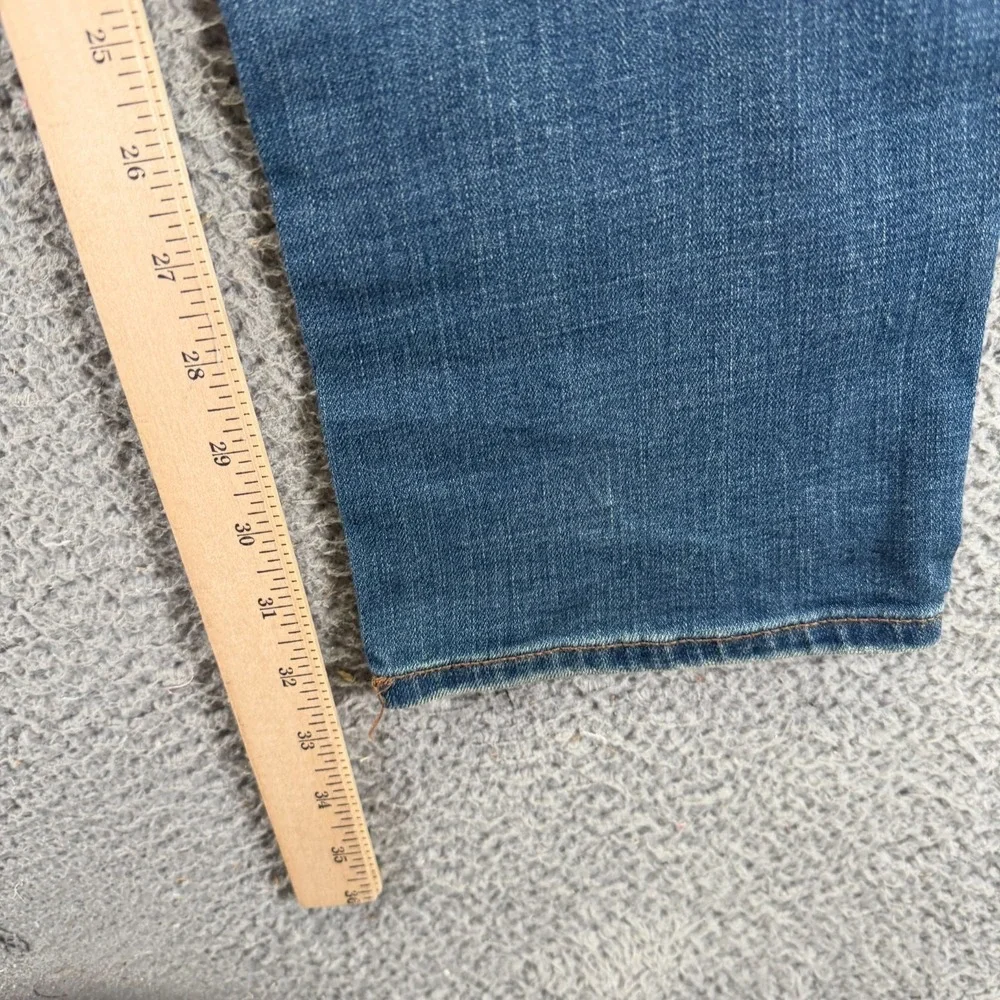 Aeropostale Jeans Mens 30x32 Blue Cotton Denim Straight Slim Distressed Stretch‎